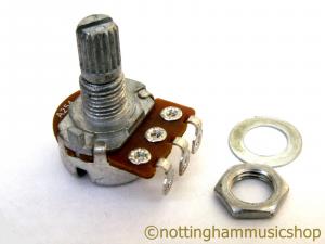 250K TYPE A LOGARITHMIC ELECTRIC GUITAR POT POTENTIOMETER SHORT SHAFT ST LP PB